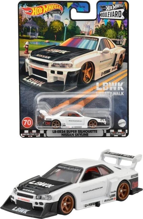 Hot Wheels Boulevard Premium Araçlar GJT68 - HKF21 LB-ER34 SUPER SILHOUETTE NISSAN SKYLINE  - Image 1