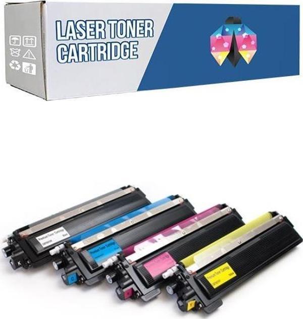 Safir Toner Brother Tn-210-Tn-230-Tn-240 HL-3070CW CMYK 1 Set   Muadil Toner - Image 1
