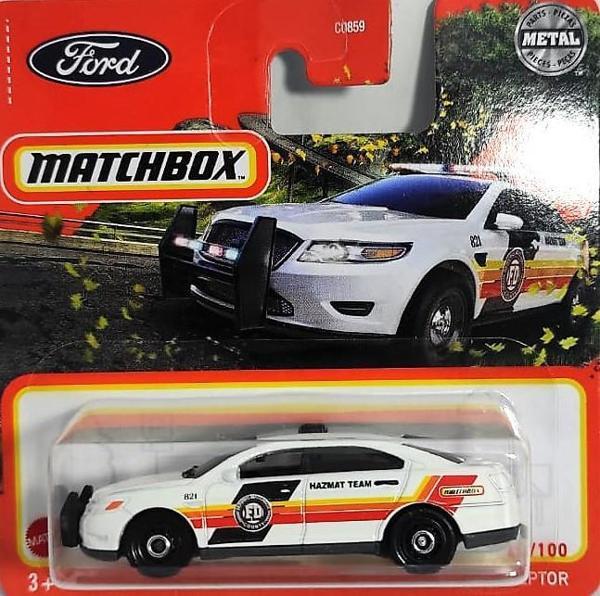 C0859 Matchbox 1:64 Tekli Arabalar  FORD POLICE INTERCEPTOR HFR99 - Image 1