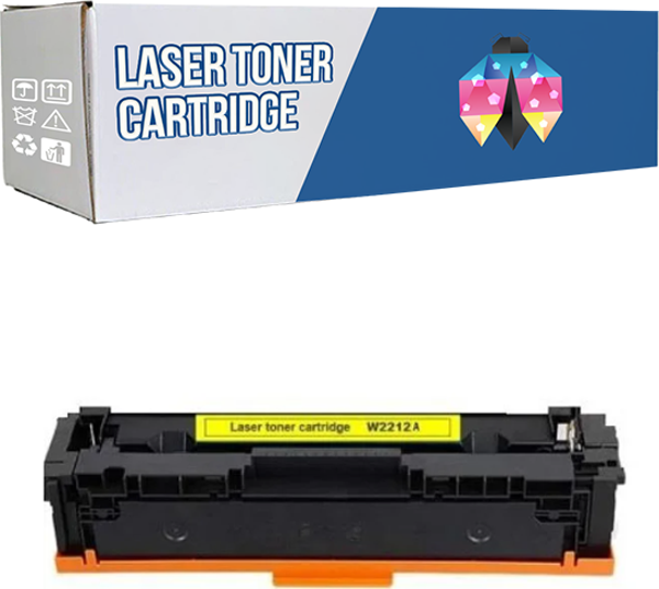 Safir Toner Hp 207X-W2212X LaserJet Pro MFP M283cdw 1.250 Syf Sarı Çipsiz Muadil Toner - Image 1