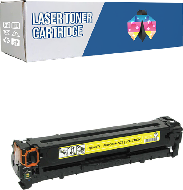 Safir Toner Hp 125A-CB542A Laserjet CP1510 - CP1514n Sarı 1.400 Syf Muadil Toner - Image 1