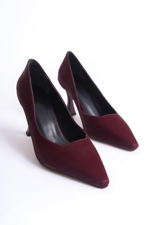 Cordelia Kadın Bordo Saten Stiletto - Image 1