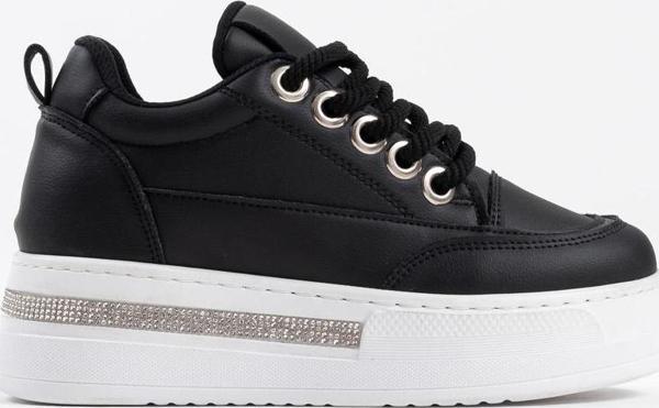 Alice Siyah Kadın Gizli Topuklu Sneaker - Image 1
