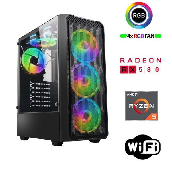 Xaser Armor X30 Ryzen 5 5500 32GB Ram 1TB M.2 NVMe SSD 8GB RX580 Masaüstü Oyuncu Bilgisayarı - Image 1