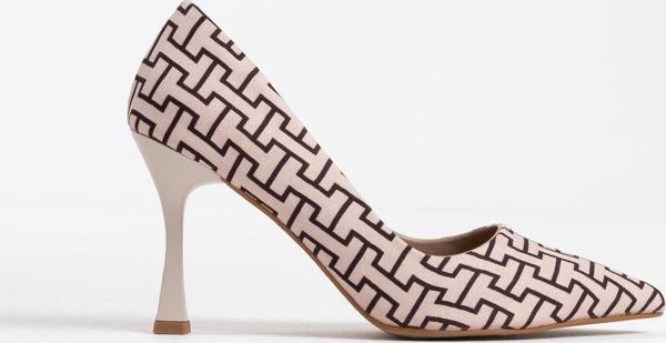 Kelsey Kadın Bej Desenli Stiletto - Image 1
