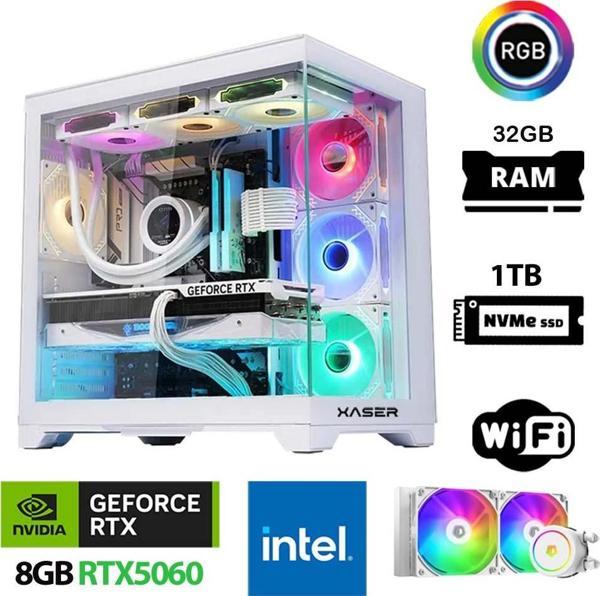 Xaser Sword X160 i7 12700KF 32GB Ram 1TB M.2 NVMe SSD 8GB RTX5060 Sıvı Soğutmalı Oyuncu Bilgisayarı - Image 1