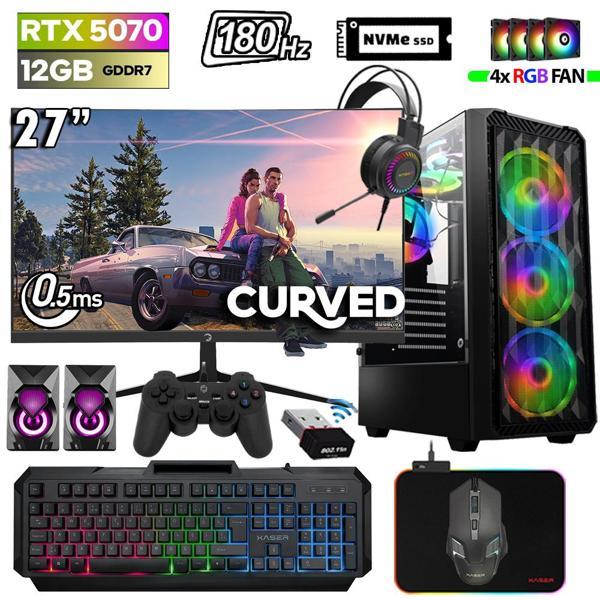 Xaser Thunder x390 i7 14700F 32GB DDR5 Ram 1TB M.2 NVMe SSD 12GB RTX5070 27" 180Hz Oyuncu Bilgisayarı - Image 1