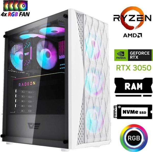 Xaser Xsr1197 Ryzen 5 5500 32GB Ram 1TB M.2 NVMe SSD 6GB RTX3050 Masaüstü Oyuncu Bilgisayarı - Image 1