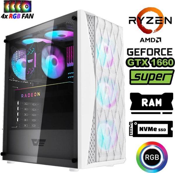 Xaser Xsr1199 Ryzen 5 5500 16GB Ram 512GB M.2 NVMe SSD 6GB GTX1660 Super Masaüstü Oyuncu Bilgisayarı - Image 1