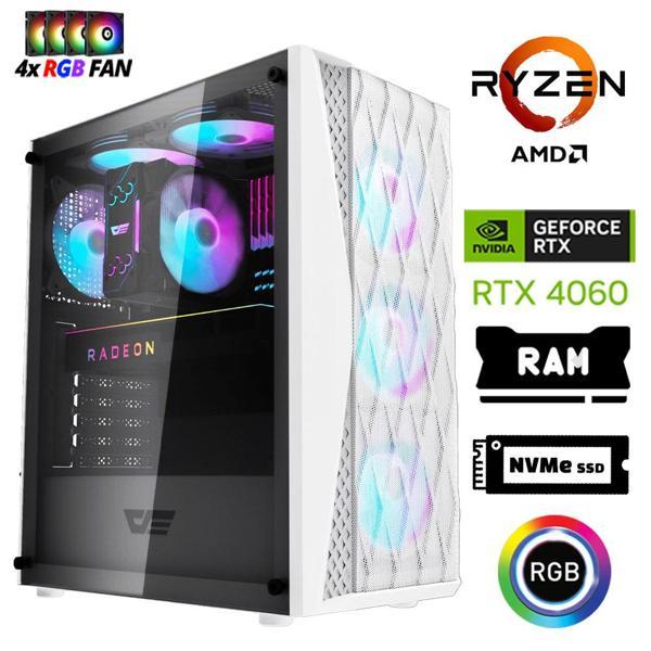 Xaser Xsr1203 Ryzen 7 5700x 32GB Ram 1TB M.2 NVMe SSD 8GB RTX4060 Masaüstü Oyuncu Bilgisayarı - Image 1
