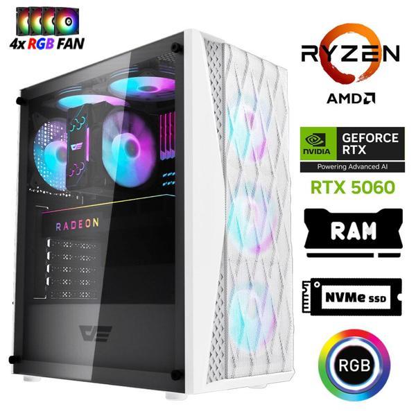Xaser Xsr1205 Ryzen 7 5700x 16GB Ram 512GB M.2 NVMe SSD 8GB RTX5060 Masaüstü Oyuncu Bilgisayarı - Image 1