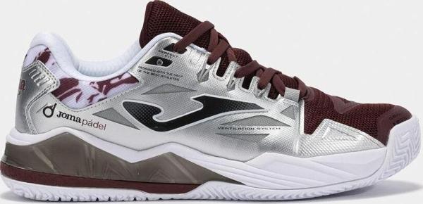 Joma SPIN 2512 Erkek Gri Bordo Tenis/Padel Ayakkabısı - Image 1