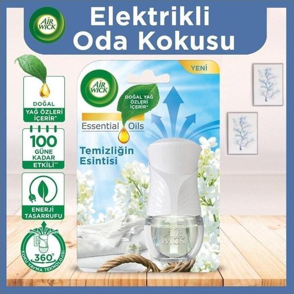 Air Wick Essential Oils Elektrikli Oda Kokusu Temizliğin Esintisi - Image 1