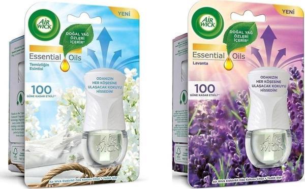 Air Wick Elektrikli Oda Kokusu Kit Set Lavanta+Temizliğin Esintisi (2 Cihaz 2 Koku) - Image 1