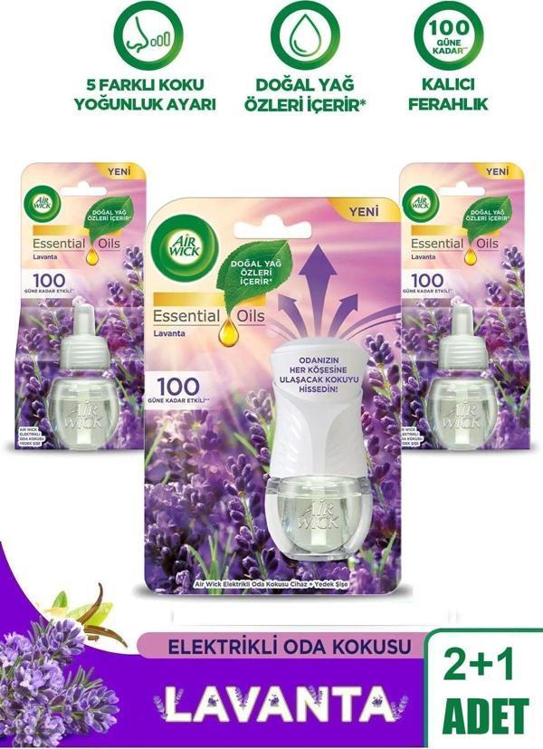 Air Wick Elektrikli Oda Kokusu Seti Lavanta (1 Kit 2 Yedek) - Image 1