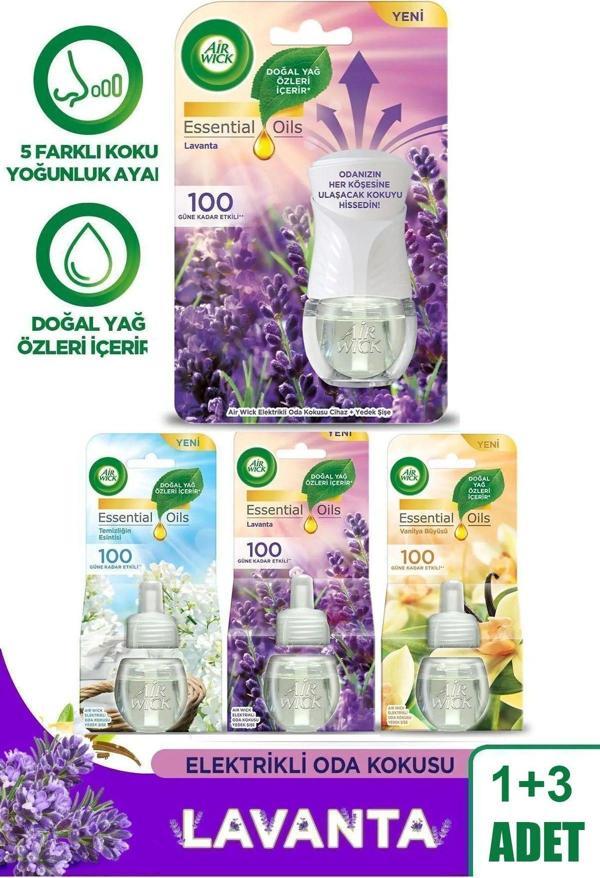 Air Wick Elektrikli Oda Kokusu Seti Lavanta (1 Kit 3 Yedek) - Image 1