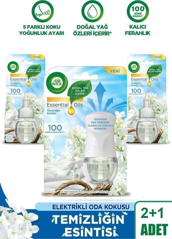 Air Wick Elektrikli Oda Kokusu Seti Temziliğin Esintisi (1 Kit 2 Yedek) - Image 1