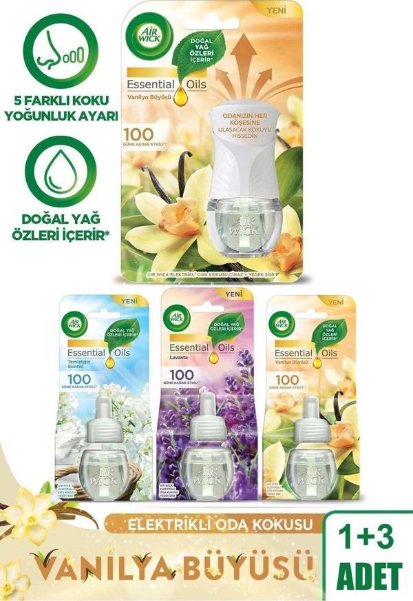 Air Wick Elektrikli Oda Kokusu Seti Vanilya (1 Kit 3 Yedek) - Image 1