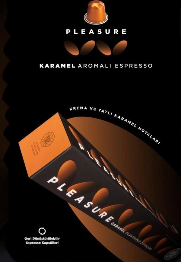 Kahve Dünyası Karamel Aromalı Kapsül Kahve 10’Lu Kutu | Tüm Kapsül Kahve Makineleriyle Uyumlu - Image 1