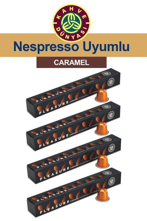 Kahve Dünyası Karamel Aromalı Kapsül Kahve 4 Adet 10'Lu Kutu - Image 1