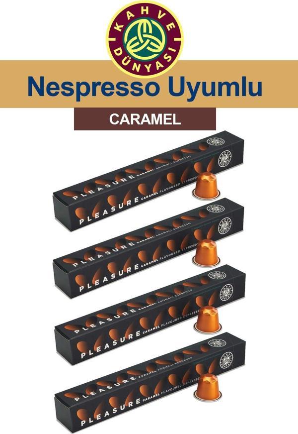 Kahve Dünyası Karamel Aromalı Kapsül Kahve 4 Adet 10'Lu Kutu - Image 1
