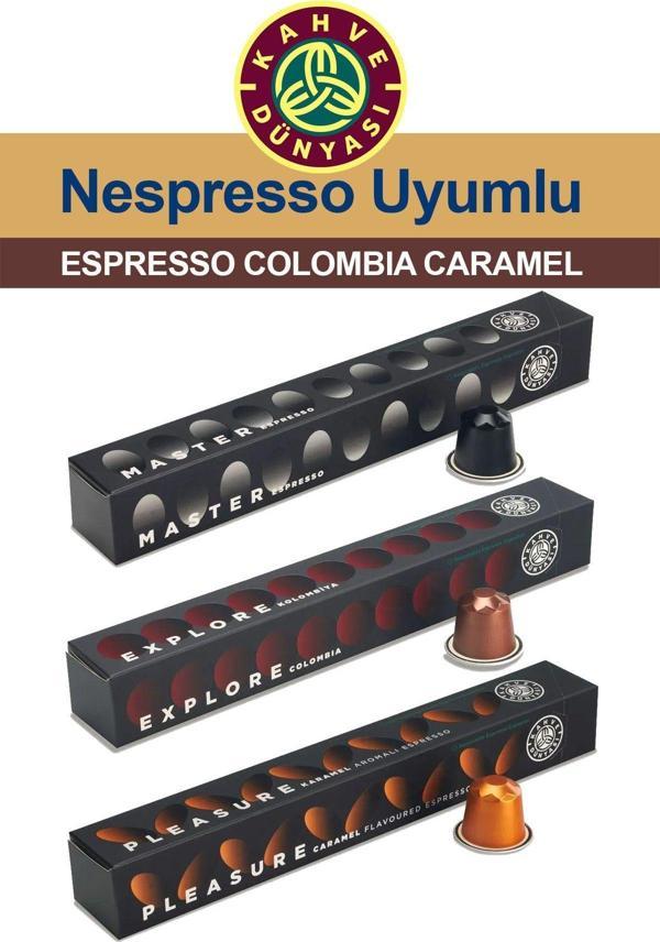 Kahve Dünyası Nespresso Kapsül Kahve Tadım Seti 3X10 Espresso Colombia Caramel - Image 1