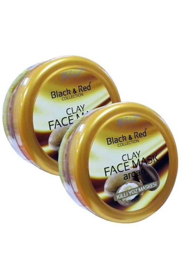 Black & Red Argan Yağlı Özlü Killi Yüz Maskesi 2X400Ml 2 Adet - Image 1