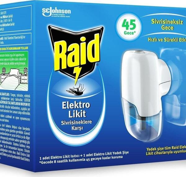 Raid Elekro Likit Cihaz Ve 1 Yedek 45 Gece Sivrisinek - Image 1
