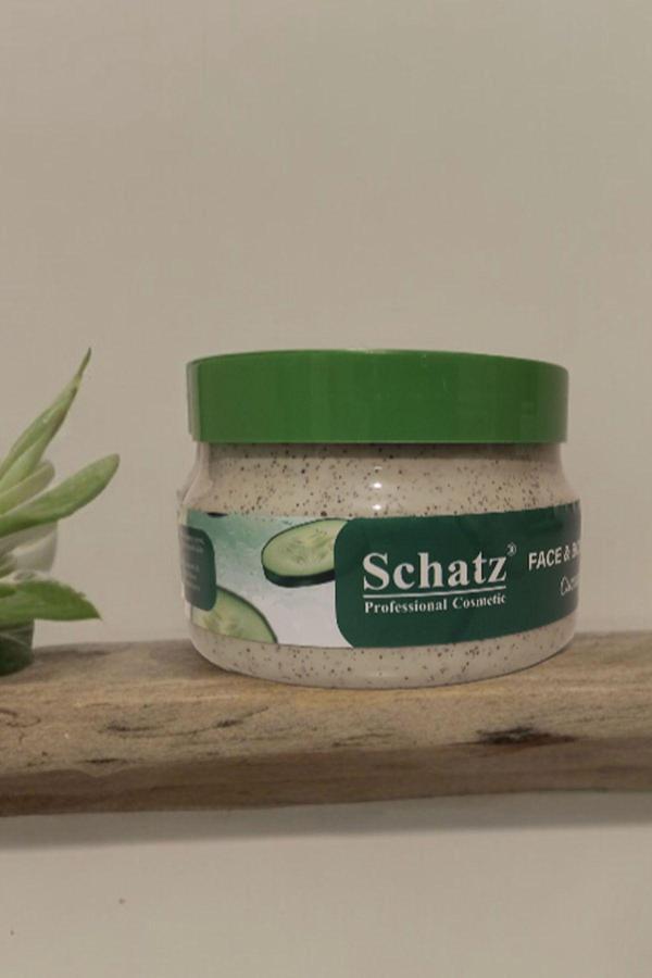 Schatz Salatalık Özlü Antioksidan Yüz Ve Vücut Scrub 350 Ml. Cucumber - Image 1