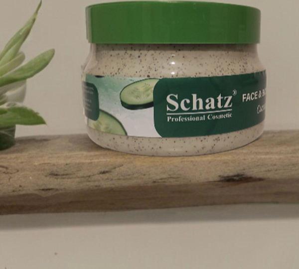 Schatz Salatalık Özlü Antioksidan Yüz Ve Vücut Scrub 350 Ml. Cucumber - Image 1