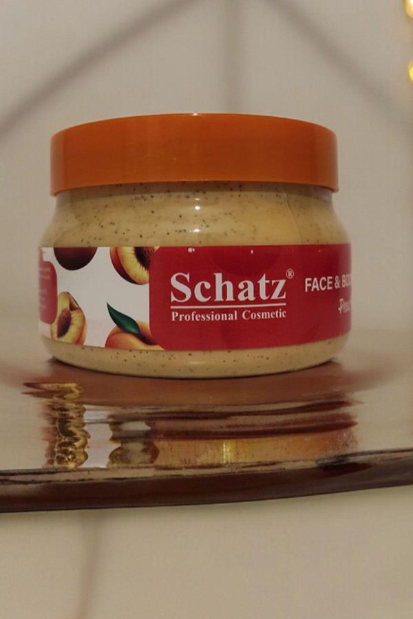 Schatz Şeftali Özlü Yüz Ve Vücut Scrub 350 Ml. Peach - Image 1