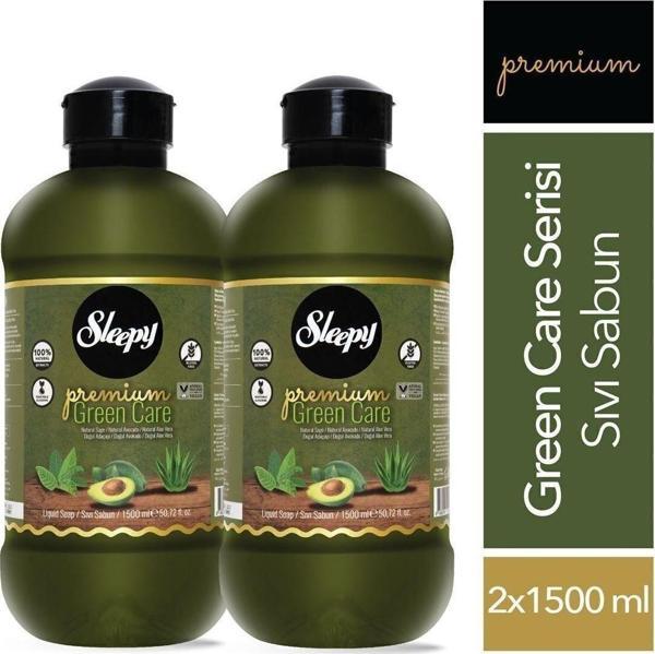 Sleepy Premium Green Care Serisi Sıvı Sabun 2X1500 Ml - Image 1