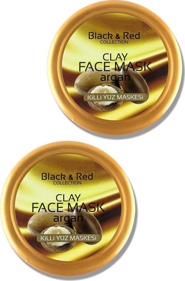 Black & Red Killi Yüz Maskesi [Argan Yağı Özü] 400 Gr - 2'Li Set - Image 1