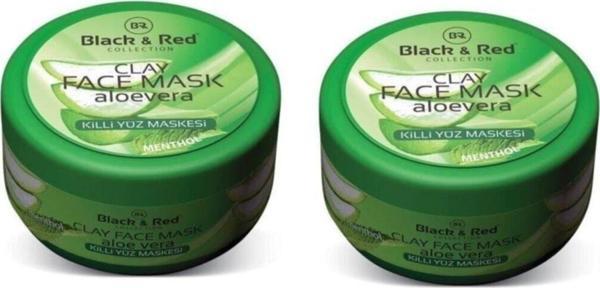 Black & Red Killi Yüz Maskesi Aloe Vera 400 Gr - 2 Adet - Image 1
