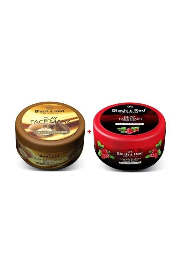 Black & Red Killi Yüz Maskesi Argan Yağlı 400 Ml Ve Orman Meyveli 400 Ml - Image 1