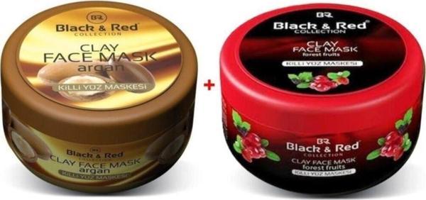 Black & Red Killi Yüz Maskesi Argan Yağlı 400 Ml Ve Orman Meyveli 400 Ml - Image 1