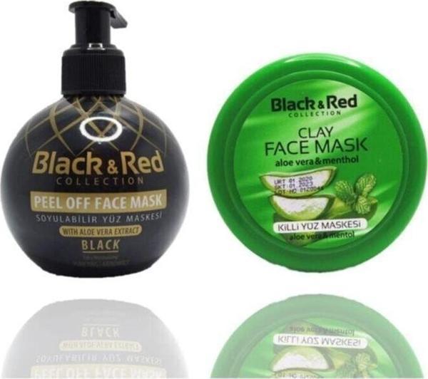 Black & Red Soyulabilir Black & Aloe Vera Yüz Maskesi - Image 1