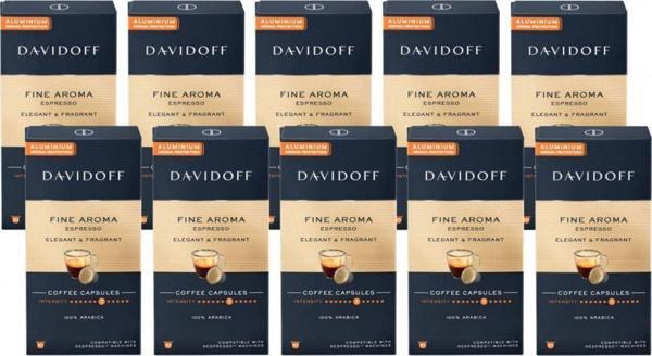 Davidoff Fıne Aroma Espresso Elegant & Fragrant Aluminium Kapsül Kahve 100 Lü (Nespresso Uyumlu) - Image 1