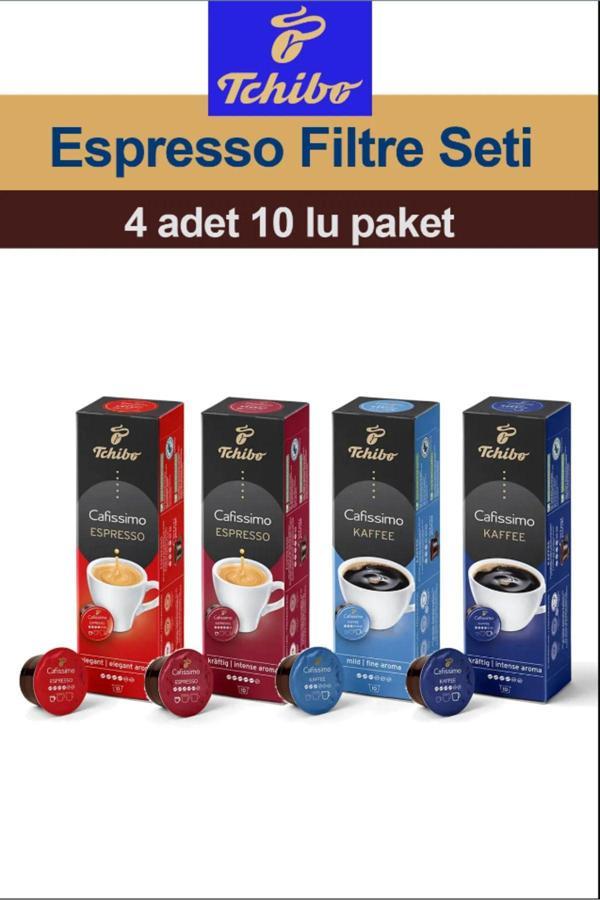 Tchibo Cafissimo 4'Lü Espresso Ve Filtre Kahve Seti 4X10 Stilla - Image 1