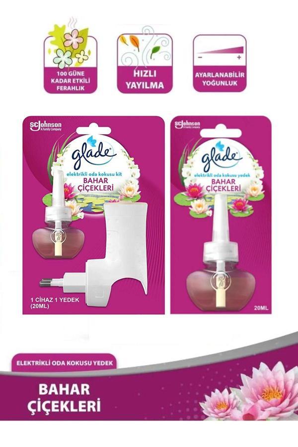 Glade Elektrikli Oda Kokusu Bahar Çiçekleri Kit + Yedek Şişe - Image 1
