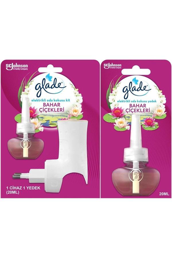 Glade Elektrikli Oda Kokusu Kit Bahar Çiçekleri + Yedek Bahar Çiçekleri - Image 1