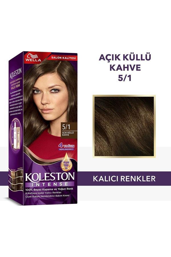 Wella Koleston Intense Saç Boyası 5/1 Açık Küllü Kahve - Image 1