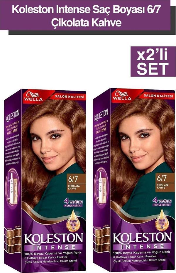 Wella Koleston Intense Saç Boyası 6/7 Çikolata Kahve 2X - Image 1