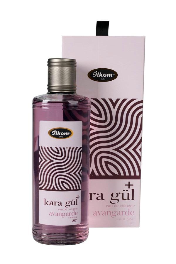 İlkom Hediyelik Cam Şişe Kolonya Kara Gül Plus 250 Ml Avandgarde Kutulu 80 Derece - Image 1
