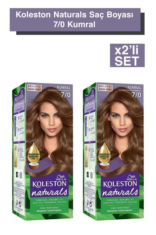 Wella Koleston Naturals Saç Boyası 7/0 Kumral X2 - Image 1