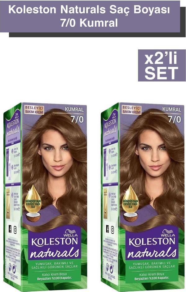 Wella Koleston Naturals Saç Boyası 7/0 Kumral X2 - Image 1
