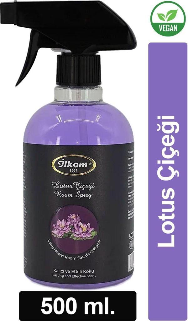 İlkom Lotus Nilüfer Çiçeği Kokulu Premium Spreyli Oda Kokusu 500 Ml. - Image 1