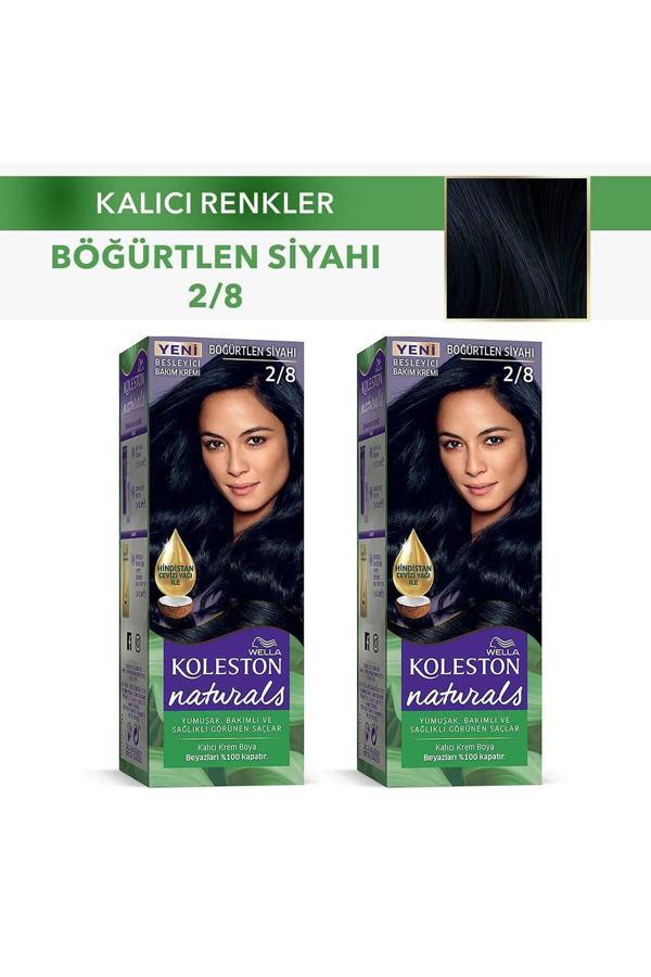 Wella Koleston Saç Boyası Naturals 2/8 Böğürtlen Siyah X 2 Adet - Image 1