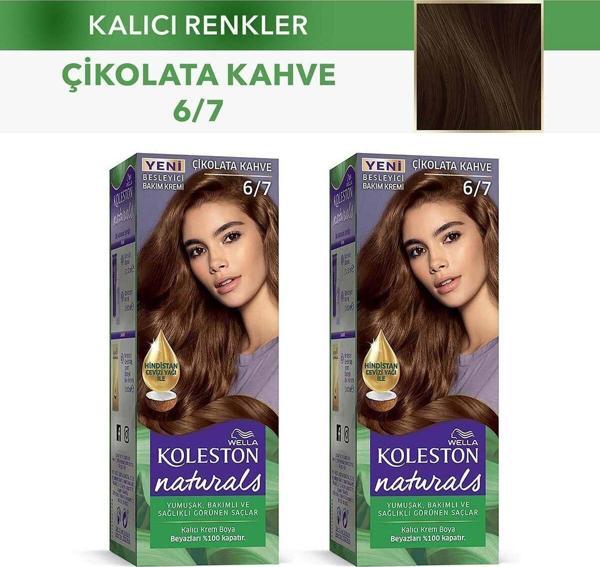 Wella Koleston Saç Boyası Naturals 6/7 Çikolata Kahve X 2 Adet - Image 1
