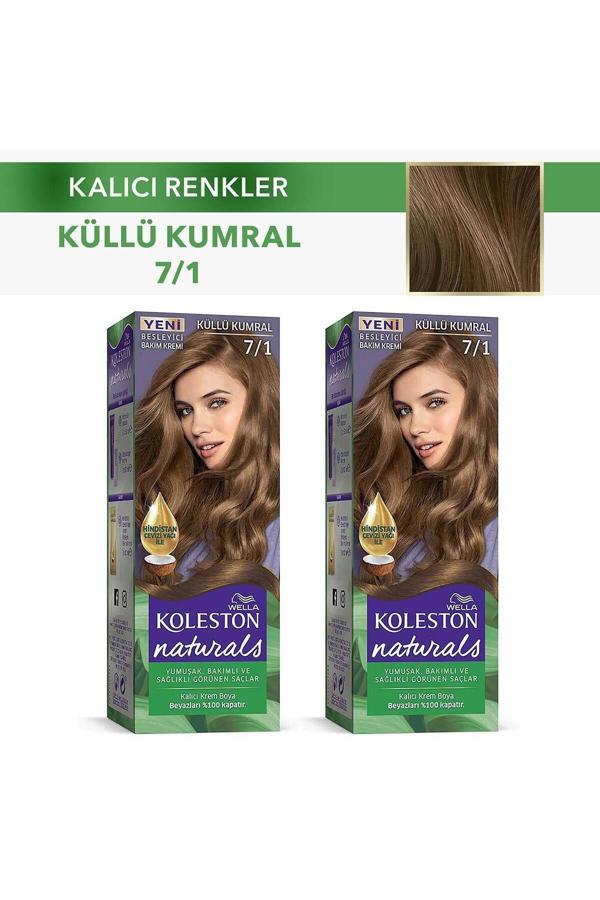 Wella Koleston Saç Boyası Naturals 7/1 Küllü Kumral X 2 Adet - Image 1